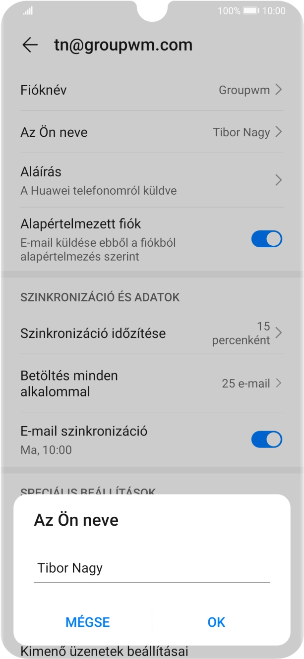 Válaszd az OK lehetőséget.