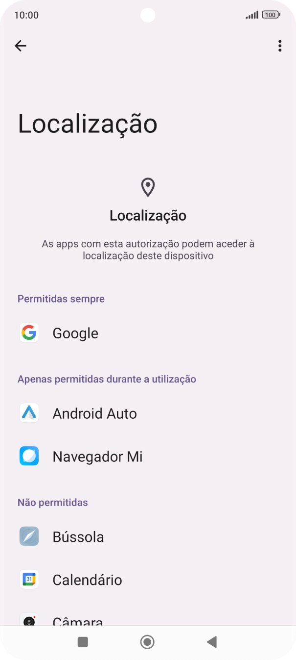 Prima a app pretendida.