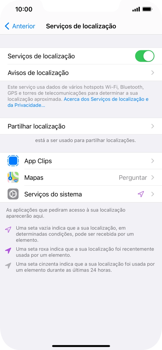 Prima a app pretendida.