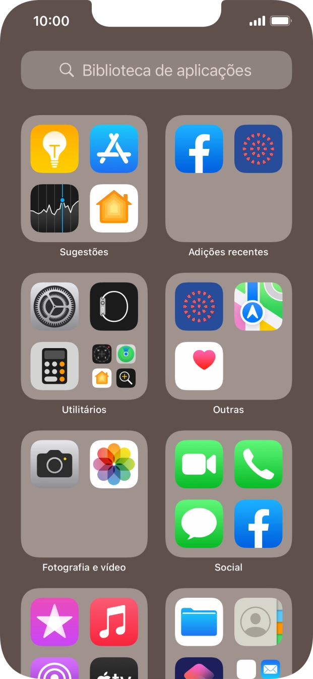 Prima a app pretendida.