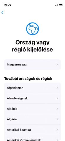 Válaszd ki a kívánt országot vagy régiót.