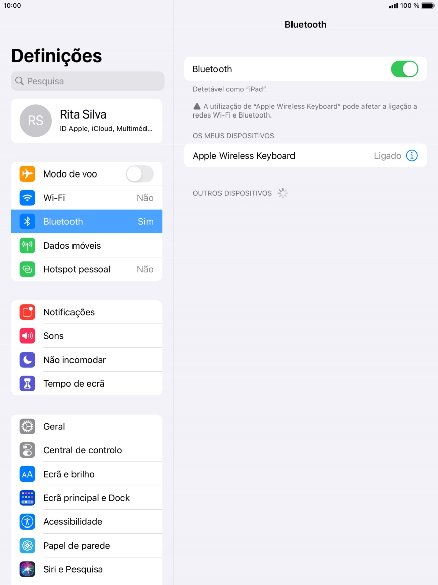 Prima a tecla de início para terminar e voltar ao ecrã inicial.