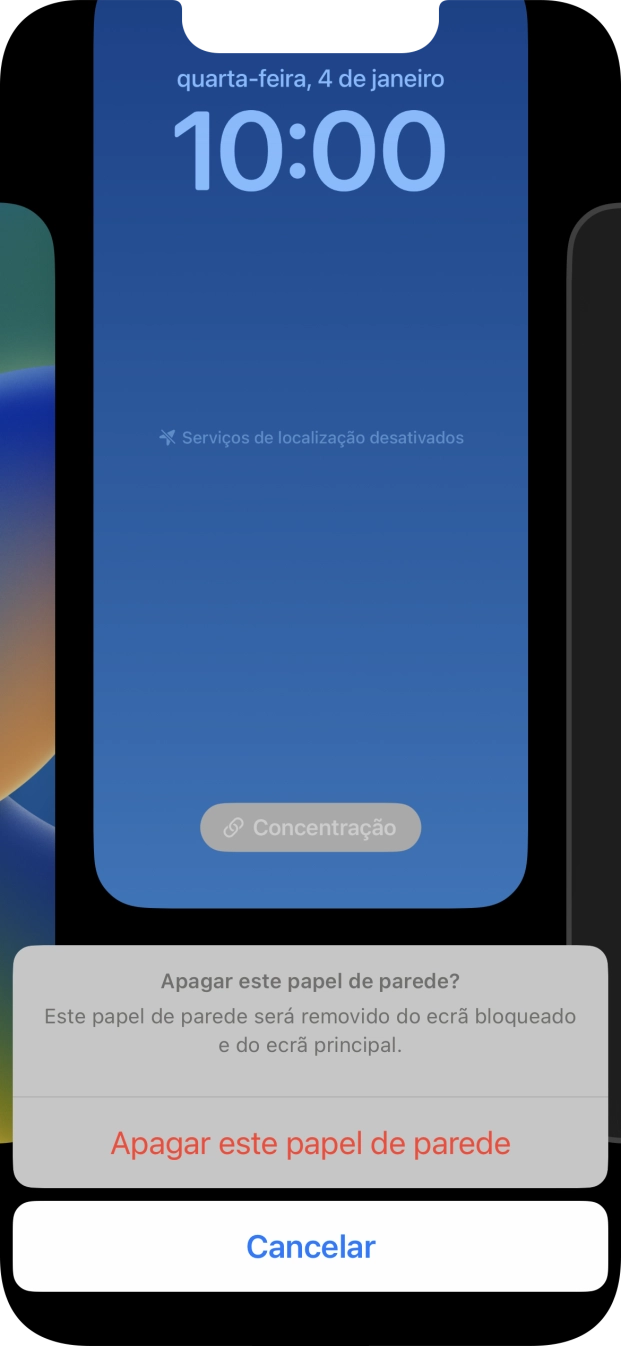 Prima Apagar este papel de parede.