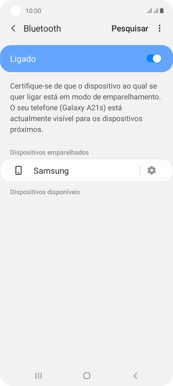 Prima a tecla de início para terminar e voltar ao ecrã inicial.