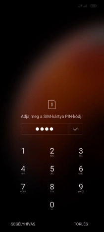 Amennyiben a telefon kéri, írd be a PIN-kódodat, és kattints a jóváhagyás ikonra.