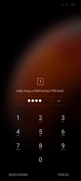 Amennyiben a telefon kéri, írd be a PIN-kódodat, és kattints a jóváhagyás ikonra.