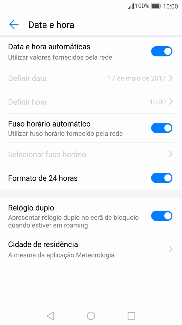 Prima a tecla de início para terminar e voltar ao ecrã inicial.