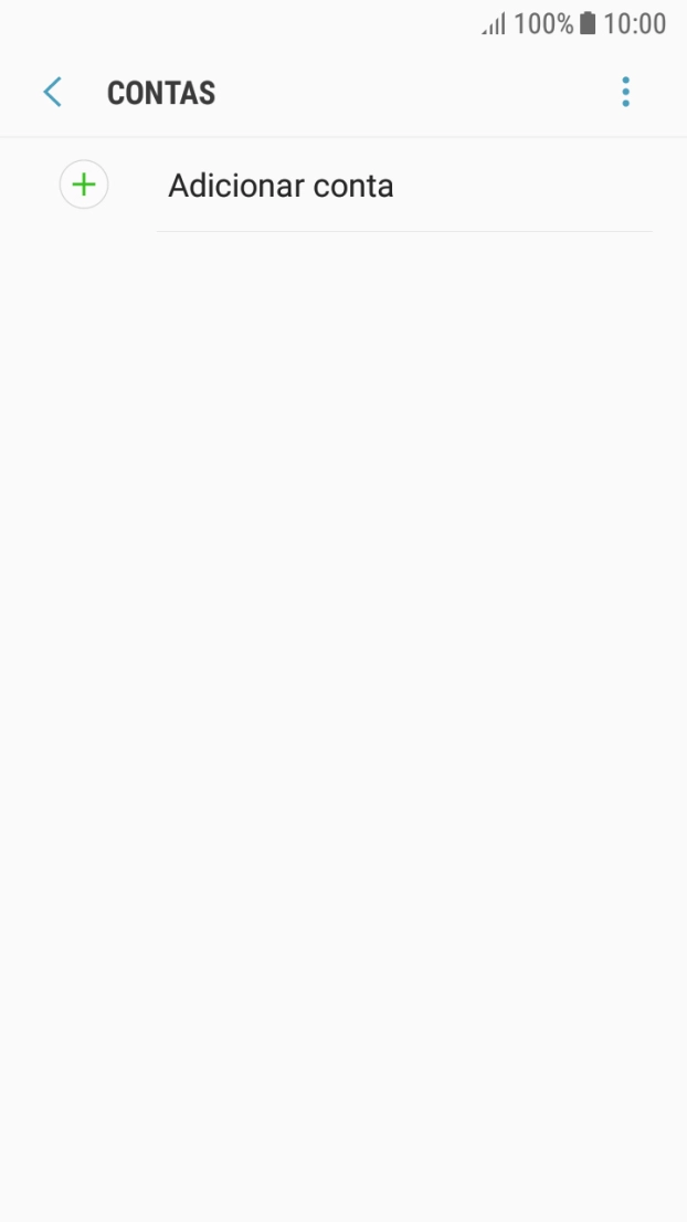 Prima Adicionar conta.