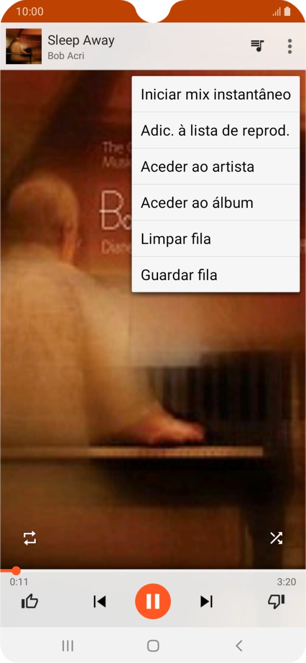 Prima Adic. à lista de reprod..