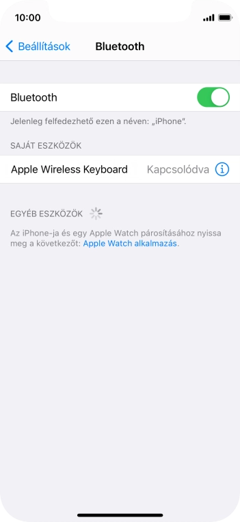Húzd az ujjad felfelé a kijelző aljáról, hogy visszatérj a kezdőképernyőhöz.