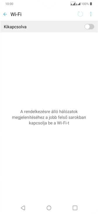 Kattints a csúszkára a funkció bekapcsolásához.
