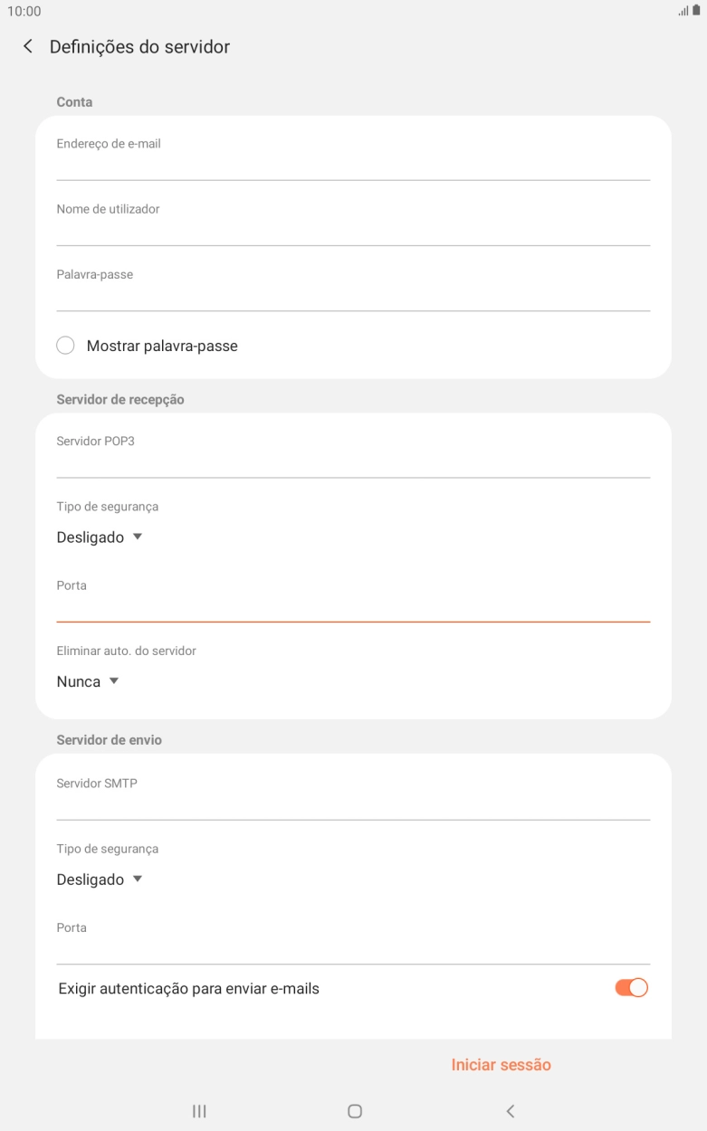 Prima a lista suspensa sob 
