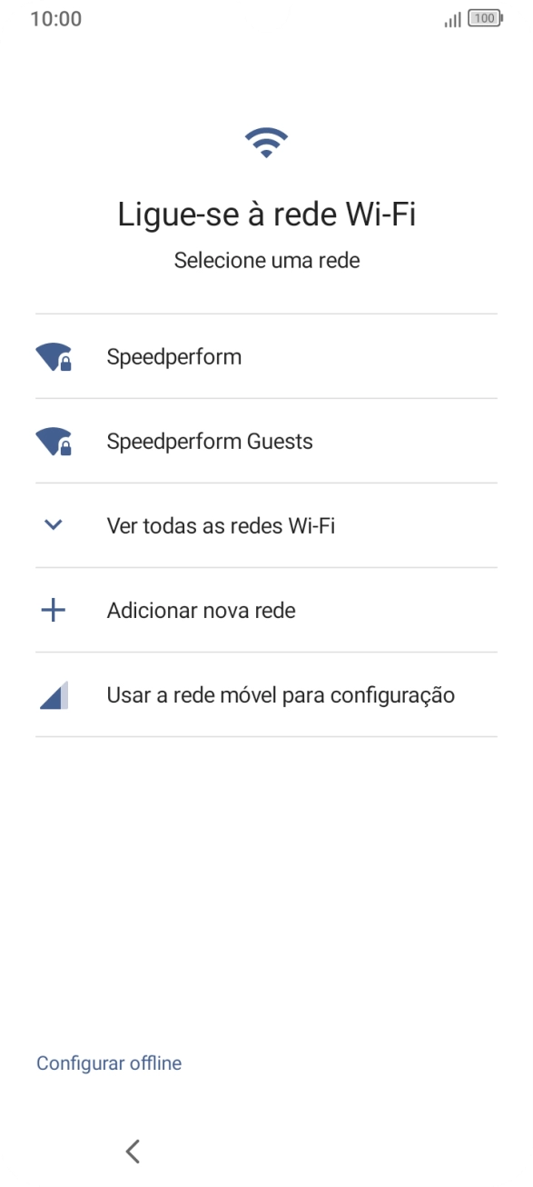 Prima a rede Wi-Fi pretendida.