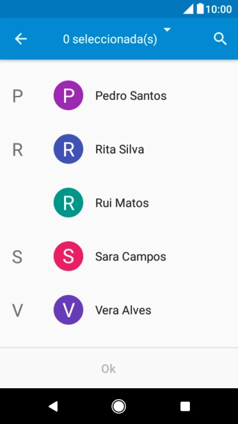 Prima seleccionada(s).