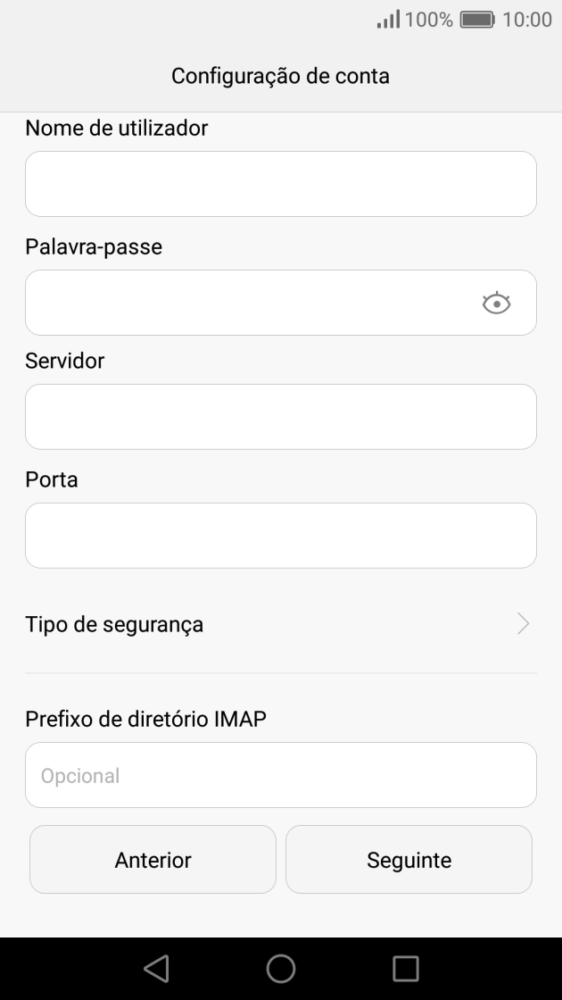 Prima Tipo de segurança.