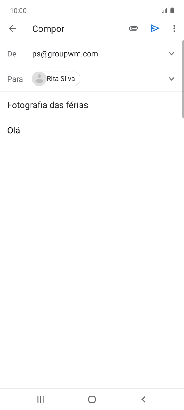 Prima o ícone de anexo.