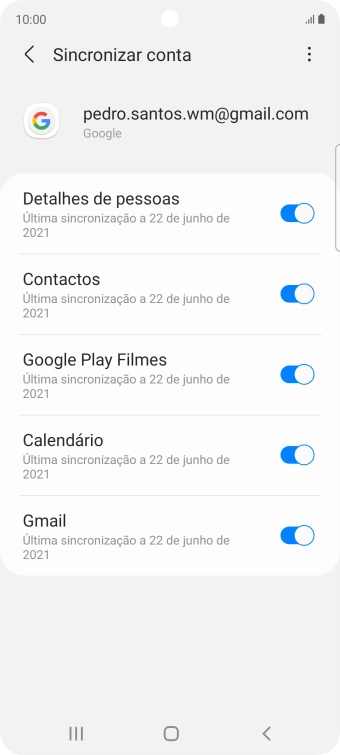 Prima a tecla de início para terminar e voltar ao ecrã inicial.