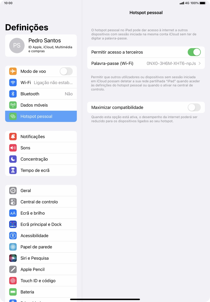 Para voltar ao ecrã inicial, deslize o dedo de baixo para cima a partir da base do ecrã.