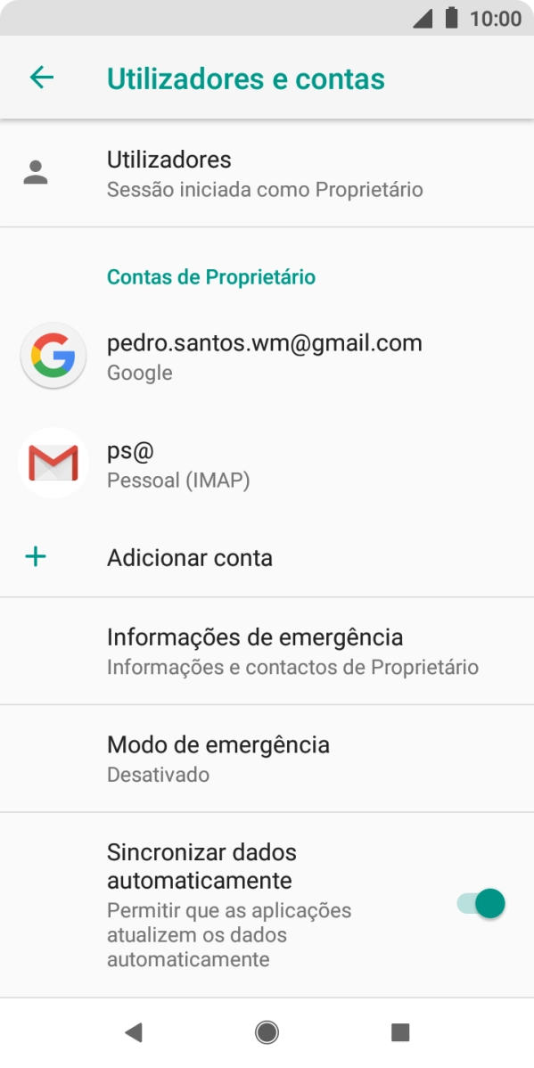 Prima a tecla de início para terminar e voltar ao ecrã inicial.
