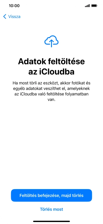 Válaszd ki a kívánt beállítást.