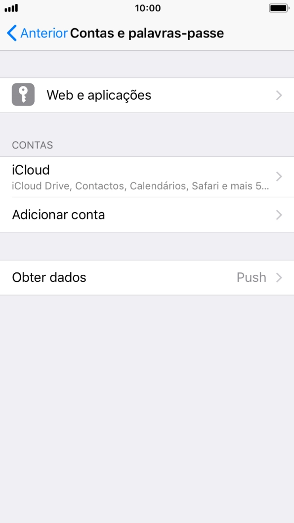Prima Adicionar conta.