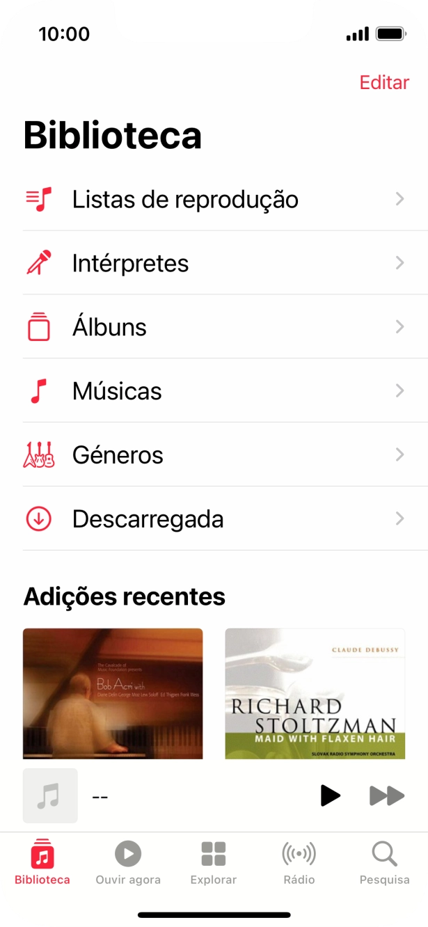 Prima Listas de reprodução.