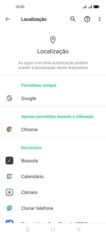 Prima a app pretendida.