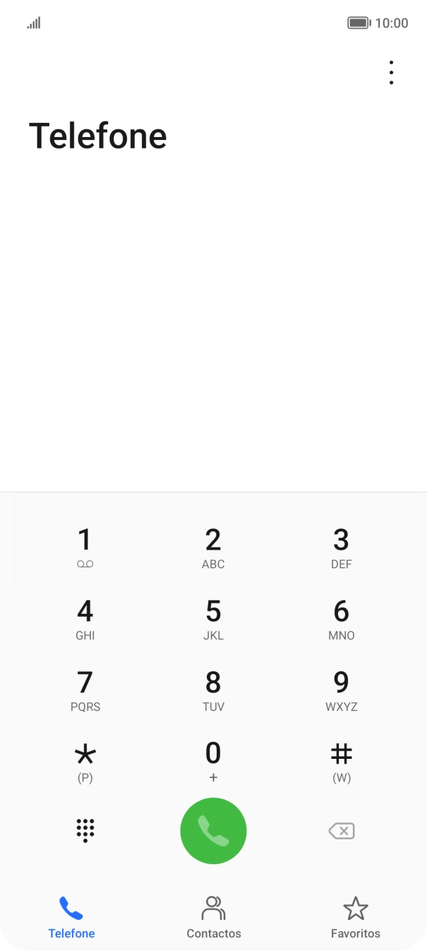 Prima o ícone de menu.