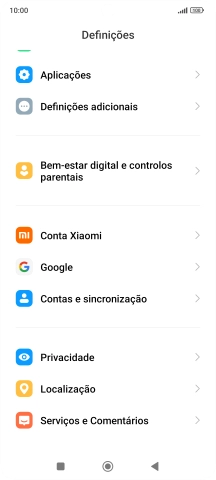 Prima Contas e sincronização.