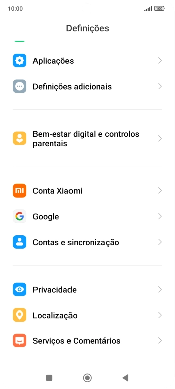 Prima Contas e sincronização.