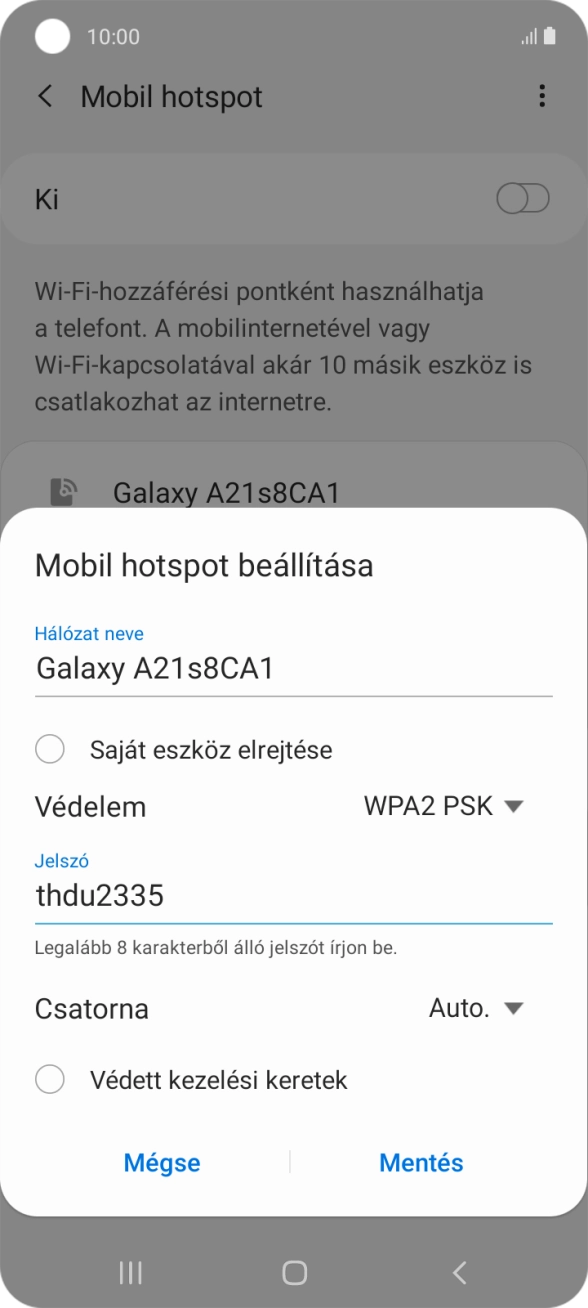 Válaszd a Mentés lehetőséget.