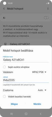 Válaszd a Mentés lehetőséget.