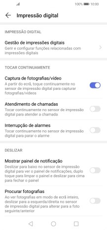Prima Gestão de impressões digitais.