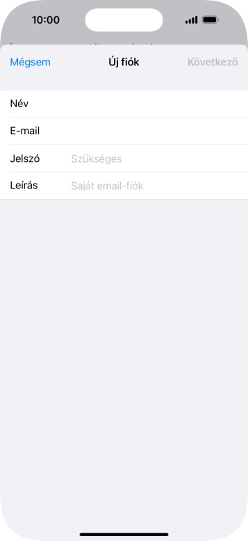 Kattints a Jelszó mezőre, és írd be az e-mail-fiókodhoz tartozó jelszót.