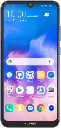Imagen 1: Vista frontal del Huawei Y6 2019 - MidnightBlue
