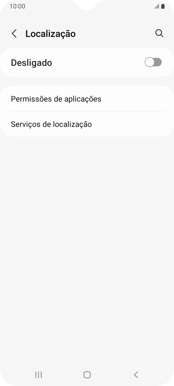 Prima o indicador para ativar ou desativar a função.