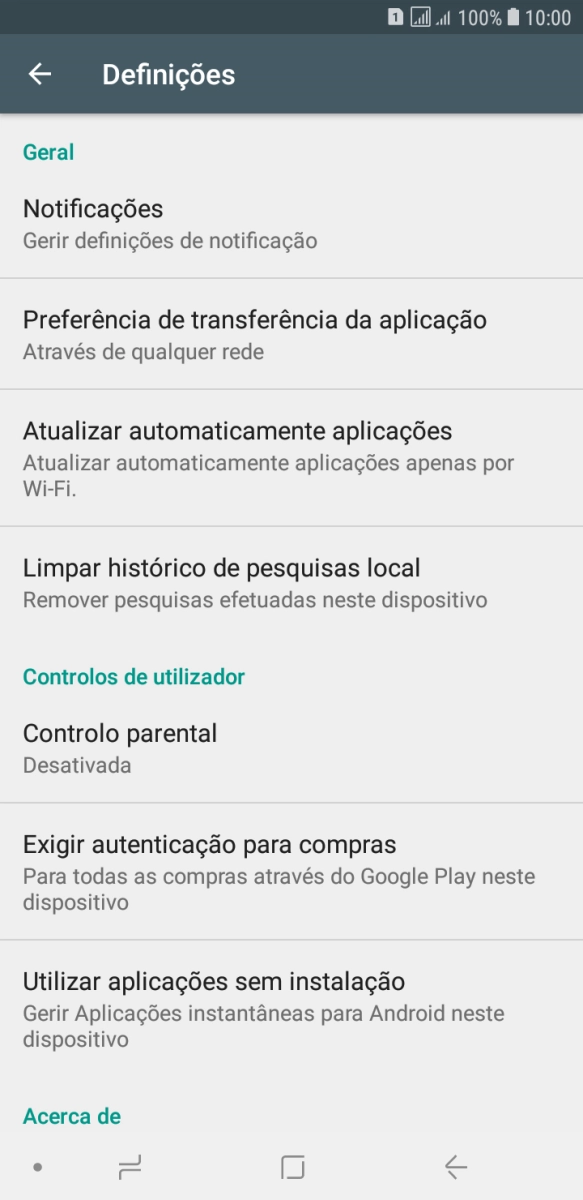 Prima Atualizar automaticamente aplicações.