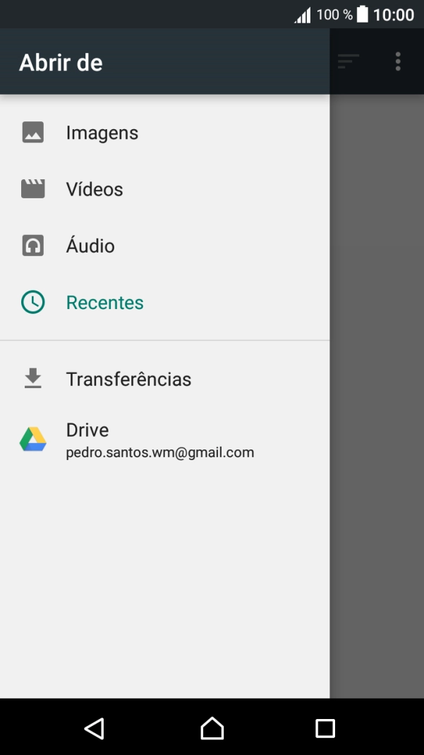 Prima a categoria pretendida e dirija-se à pasta pretendida.