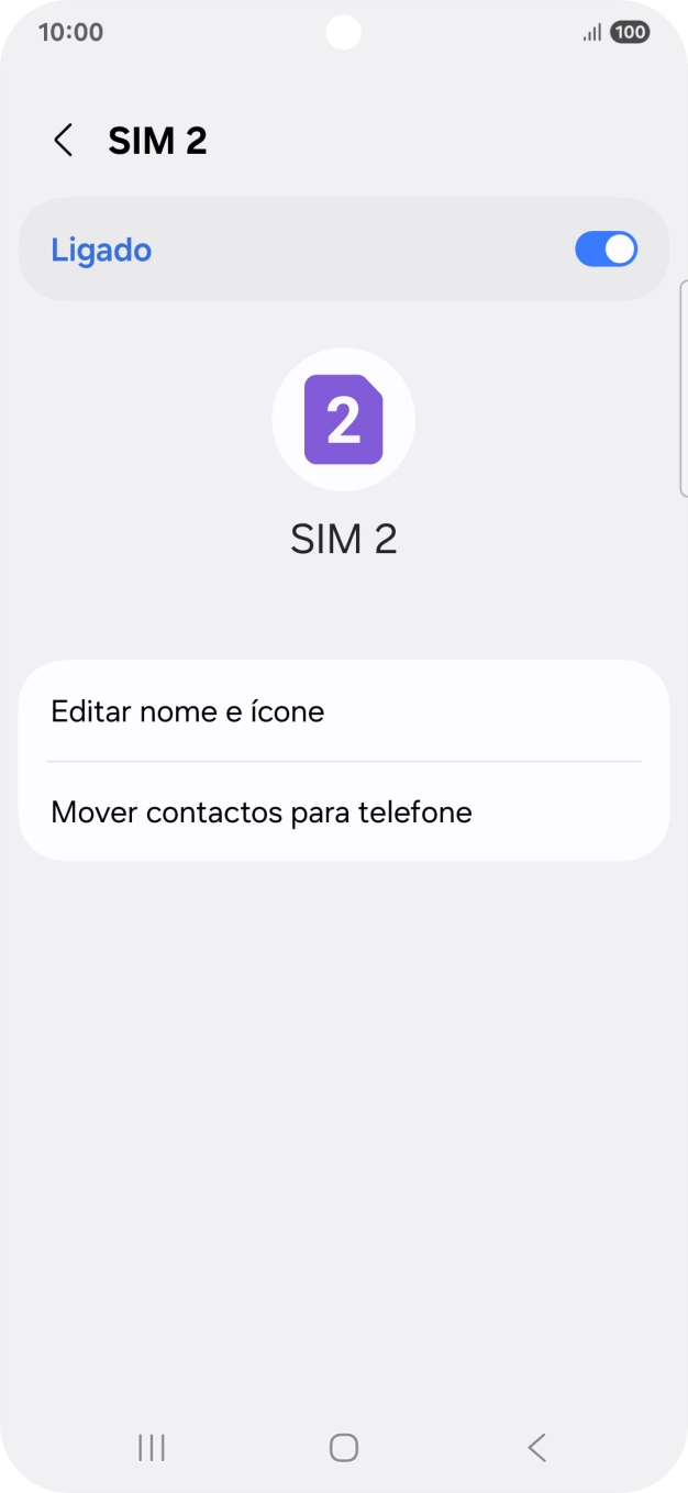 Prima o indicador para ativar ou desativar a utilização do plano.