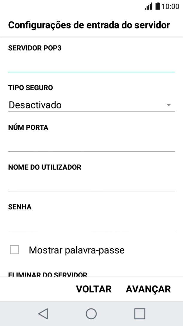 Prima a lista suspensa sob 