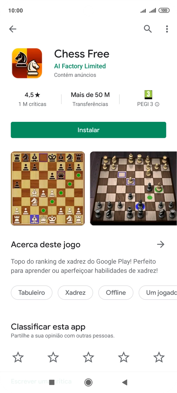 Prima Instalar e siga as indicações no ecrã para instalar a app.