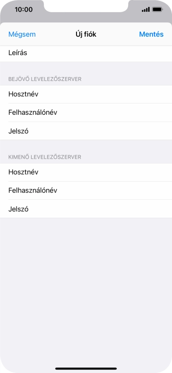Válaszd a Mentés lehetőséget. Beállította a rendszer az e-mail-fiókodat. Amennyiben további beállításokat kívánsz alkalmazni a bejövő és kimenő szerverhez, az alábbi lépésekkel folytasd.