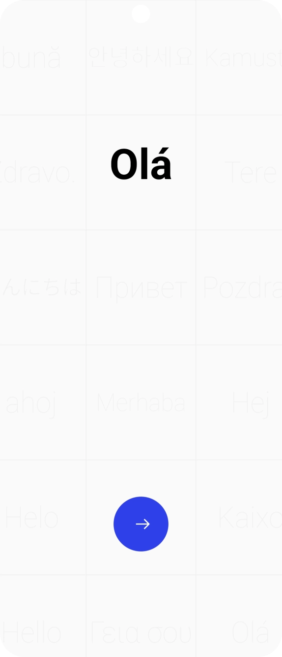 Prima a seta para a direita.