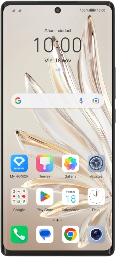 Imagen 1: Vista frontal del HONOR 70 - Black