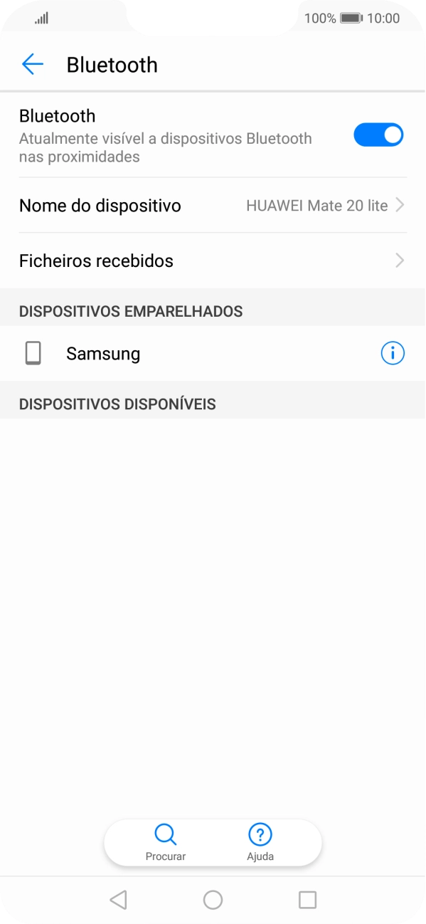 Prima a tecla de início para terminar e voltar ao ecrã inicial.