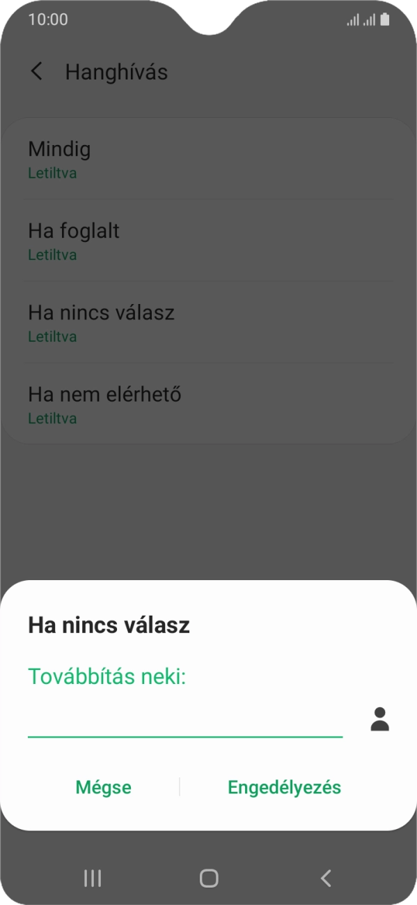 Írd be a +36709090999 számot és válaszd az Engedélyezés lehetőséget.
