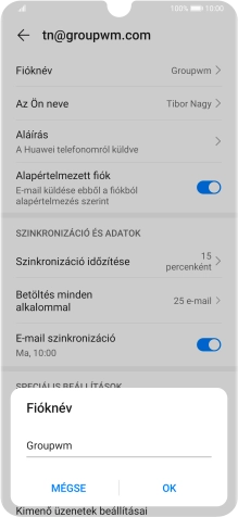 Válaszd az OK lehetőséget.