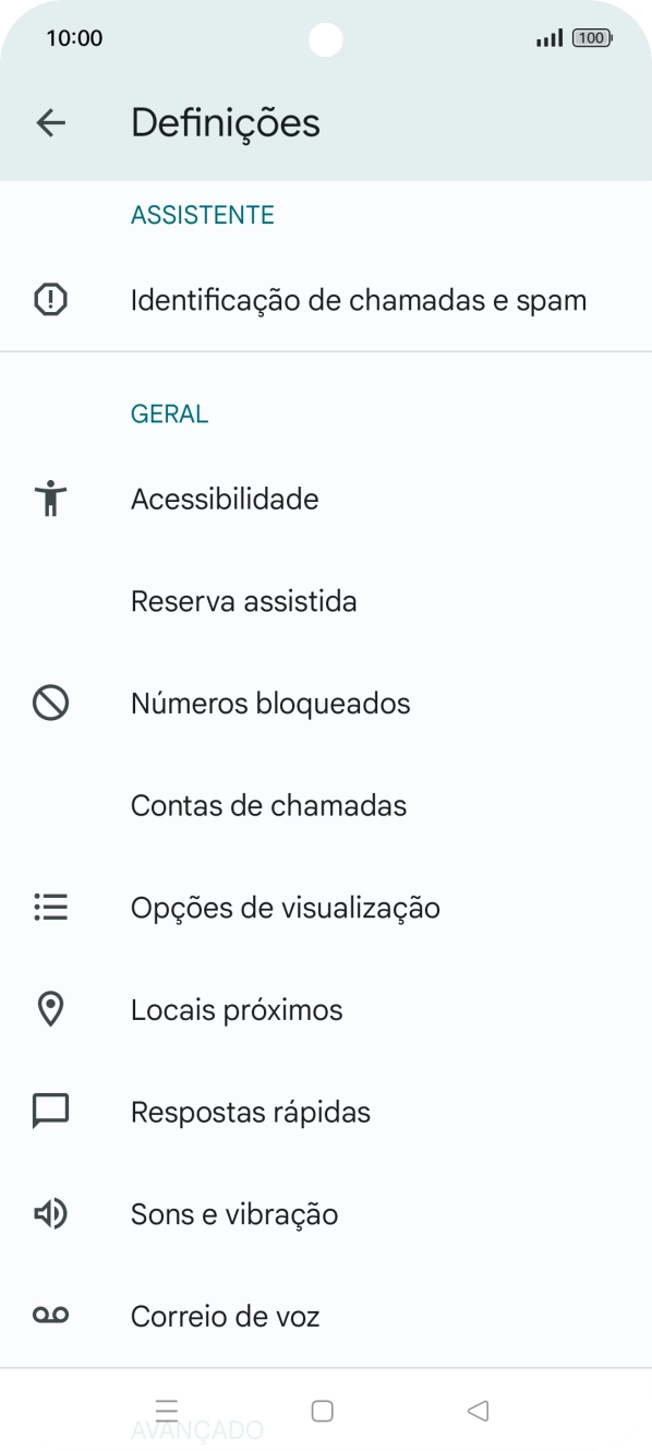 Prima Correio de voz.