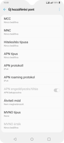 Válaszd az MCC lehetőséget.