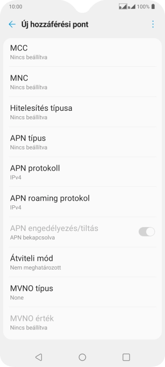Válaszd az MCC lehetőséget.